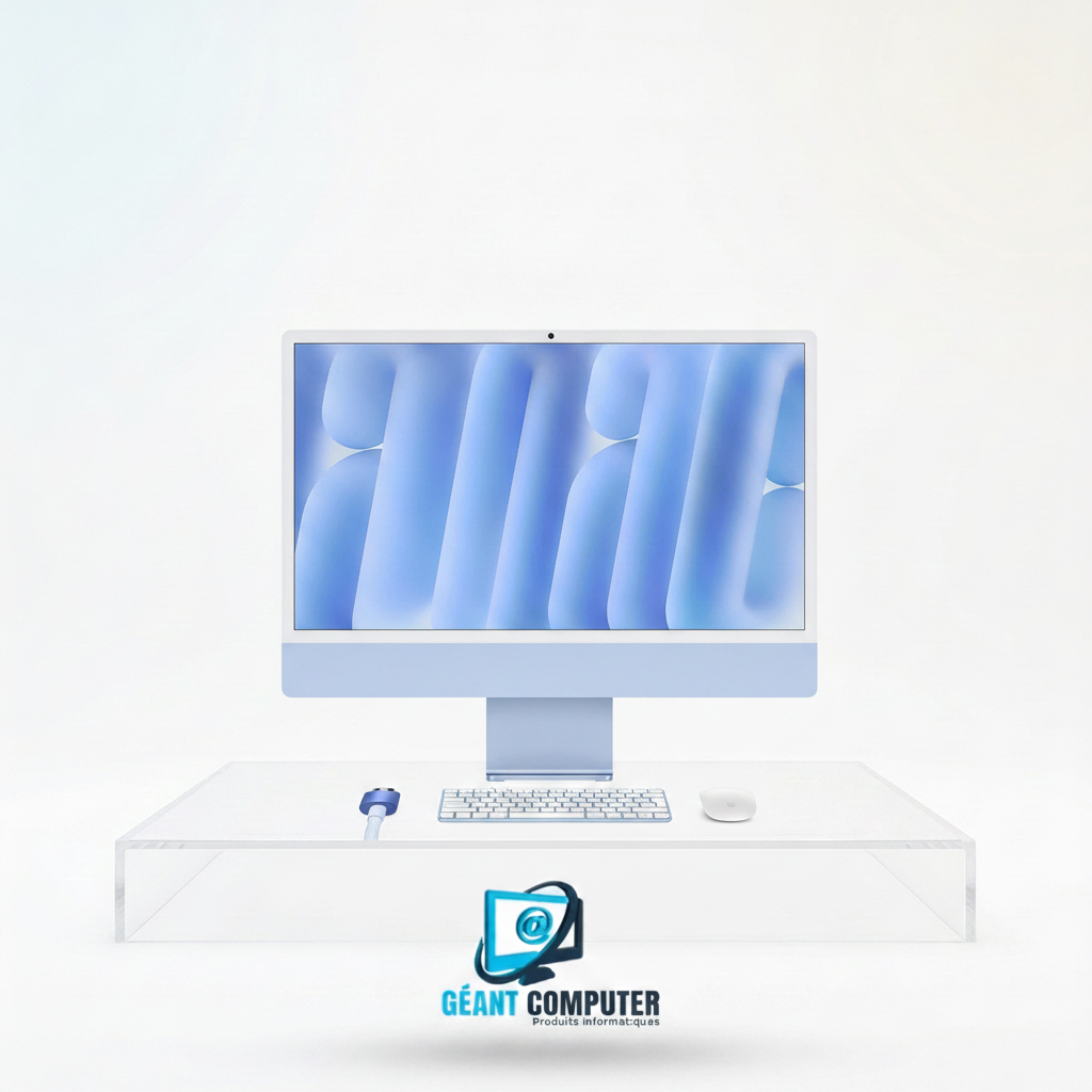 Imac M4 16Go 256Go SSd 24" Bleu 2023 MWUF3X/A