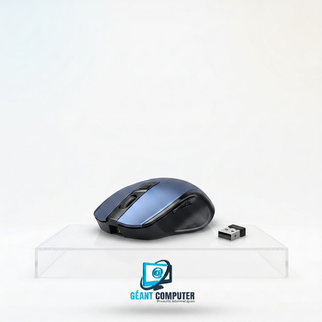 Ugreen Souris sans fil Design Egr 2,4 GHZ/15M Bleu 15064 (IA)