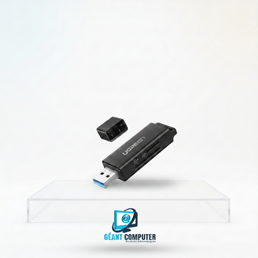 Ugreen Lecteur carte mémoire SD/TF USB 3.0 Noir 40752
