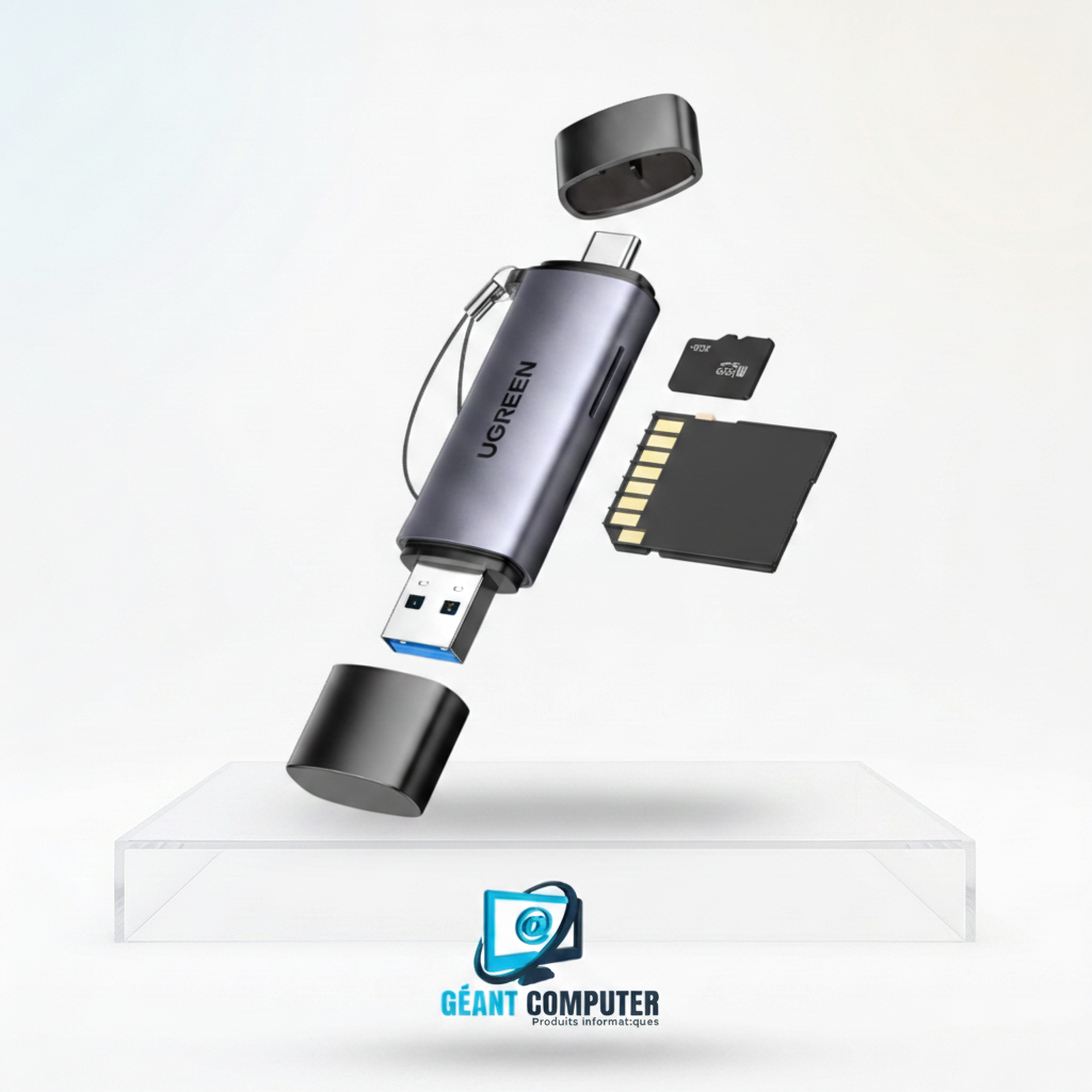 Ugreen Lecteur CM SD/TF USB-C & USB3.0 50706