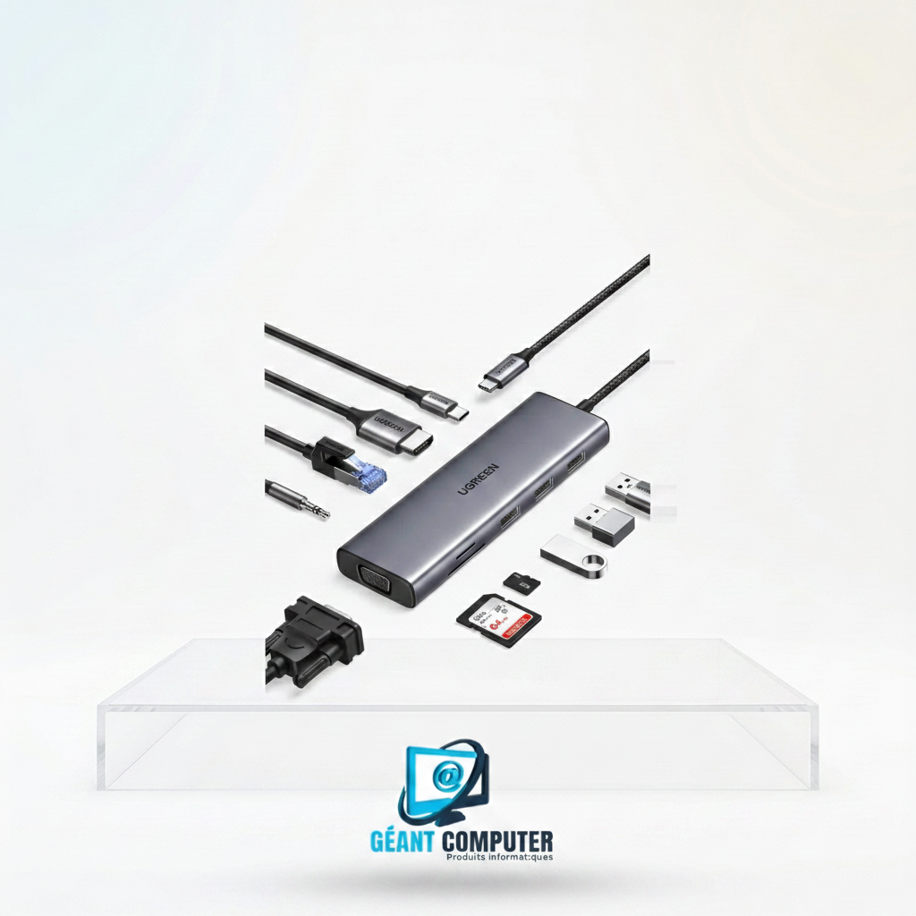 Ugreen Station d'accueil USB-C 10 en 1