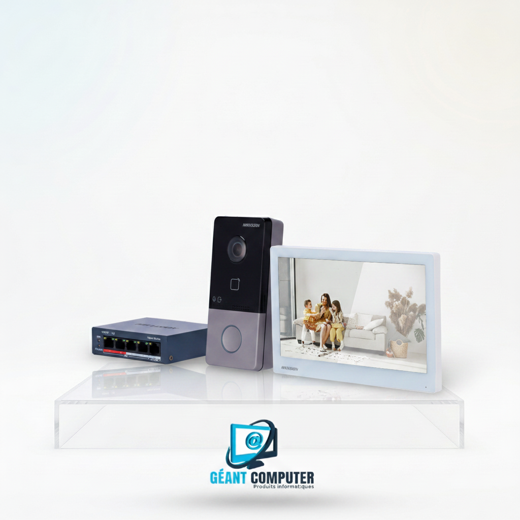 Video phone IP HIKVISION 2MP Avec Switch POE DS-KIS607-S (IA)