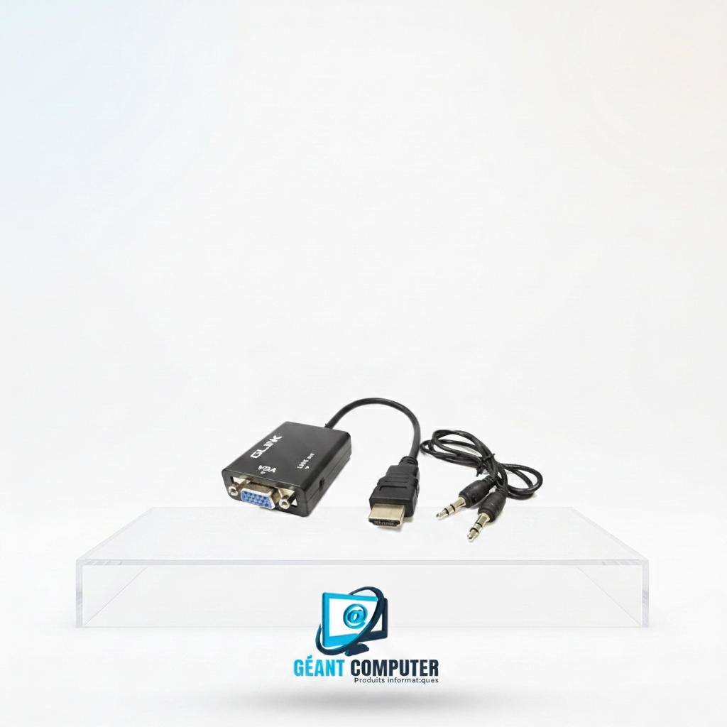 CABLE MINI HDMI TO VGA + AUDIO