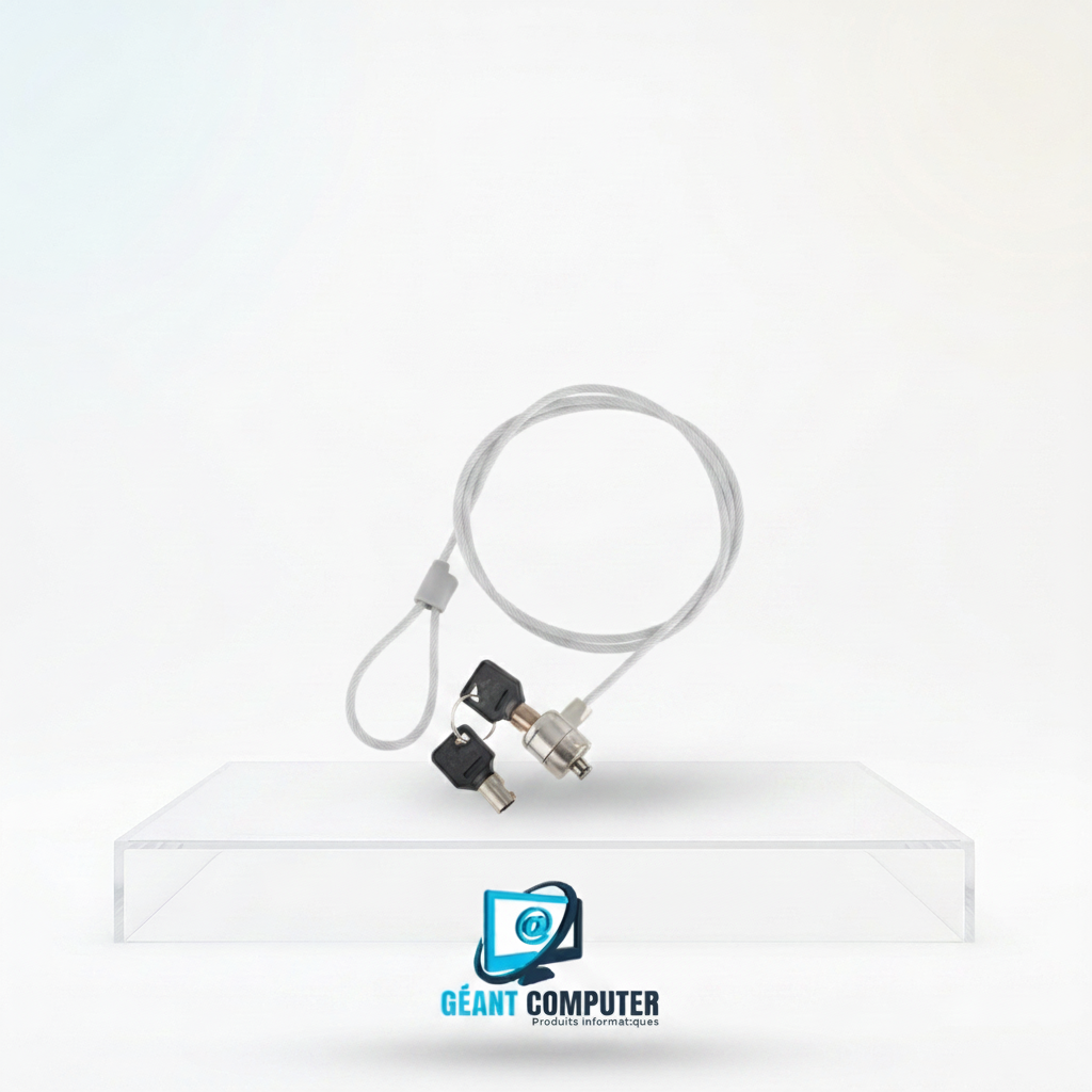 Cable antivol pour ordinateur portable (IA)