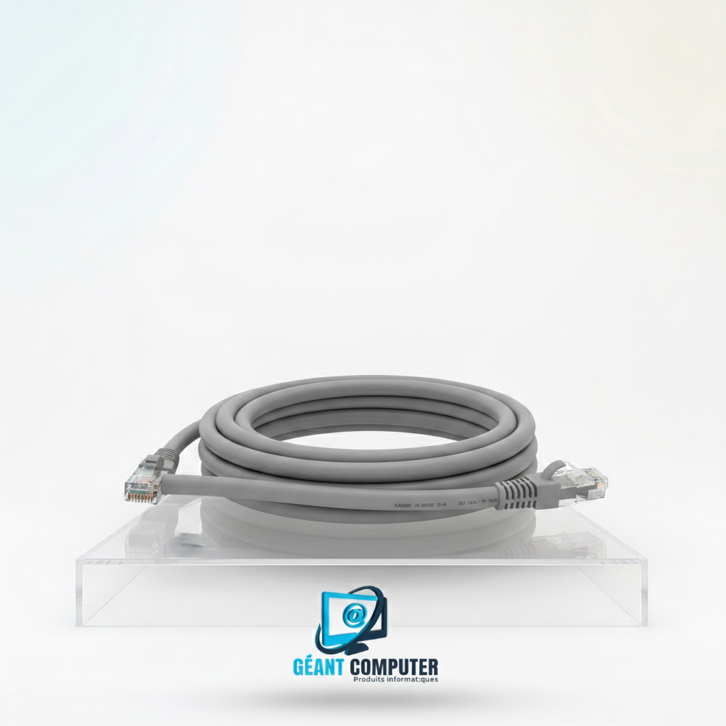 CABLE RESEAU CAT 6A GRIS O WIRE
