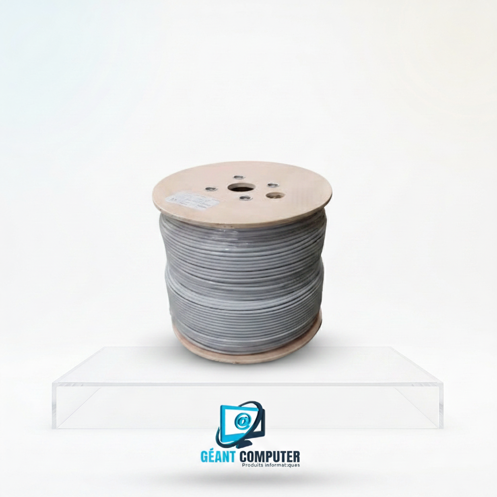 CABLE RESEAU CAT6A GIGANET GRIS FTP (IA)