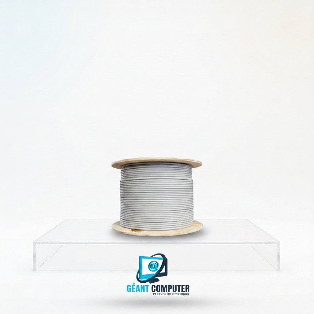 CABLE RESEAU CAT6 FTP GIGANET GRIS