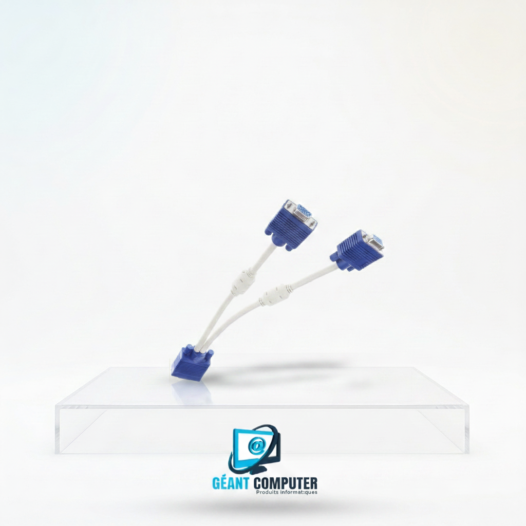 CABLE VGA DOUBLE SORTIES (IA)