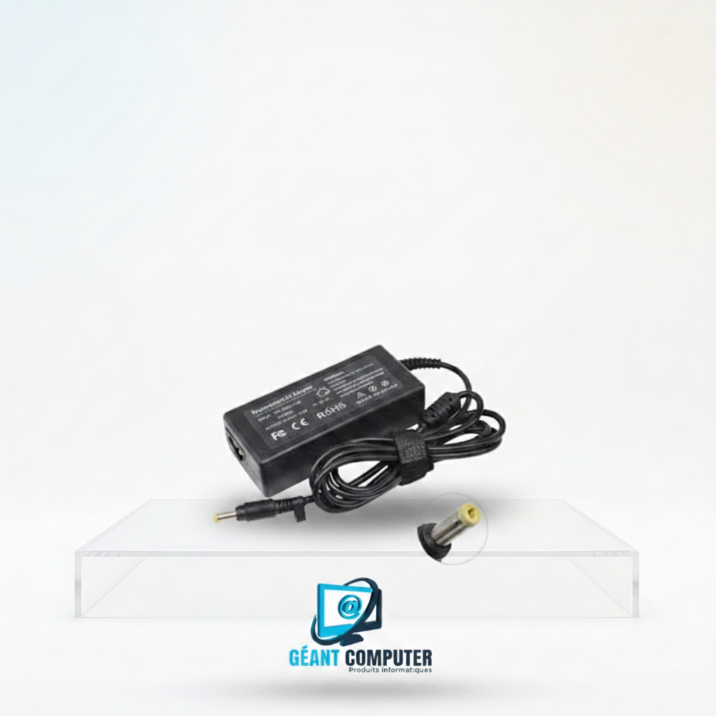 CHARGEUR DELL MINI TETE JAUNE