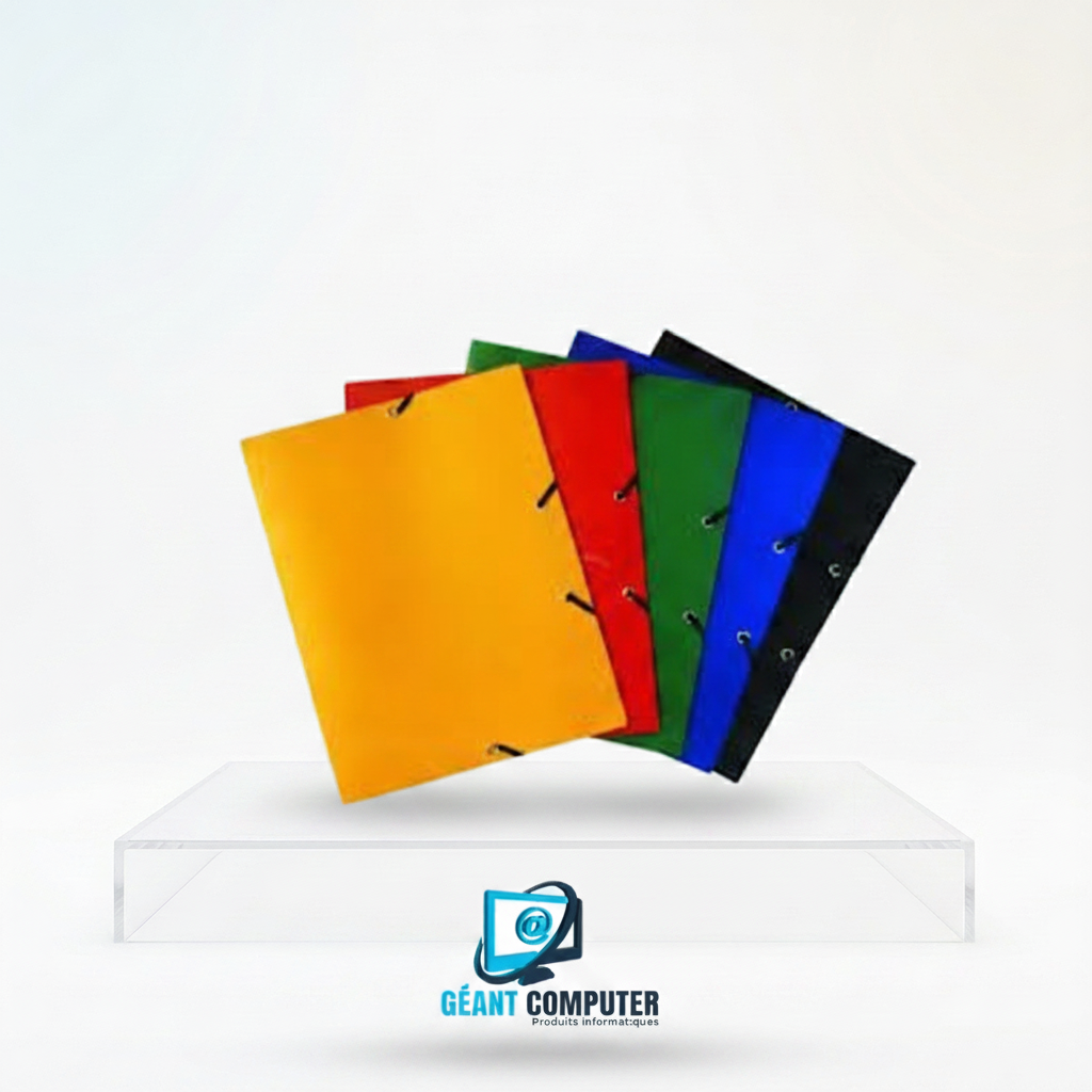 CHEMISE A 3 RABATS A4 PLASTIFIER (IA)