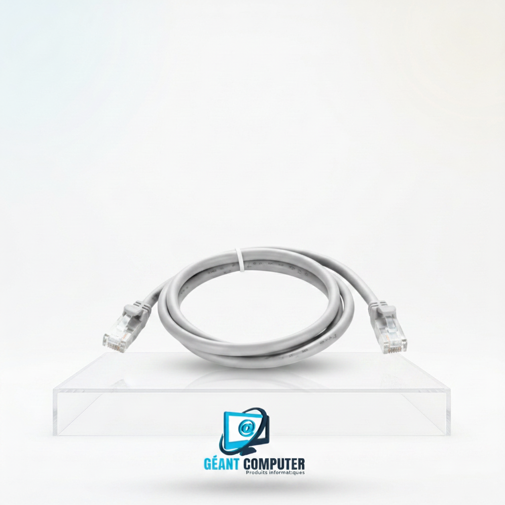 CORDON RESEAU CAT6 0.5M UTP GRIS (IA)