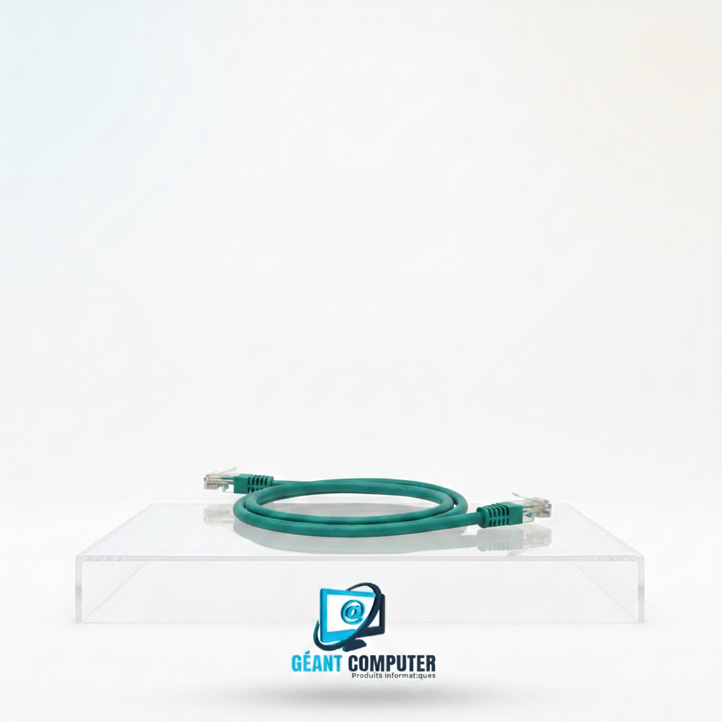 CORDON RESEAU CAT6 0.5M UTP VERT (IA)