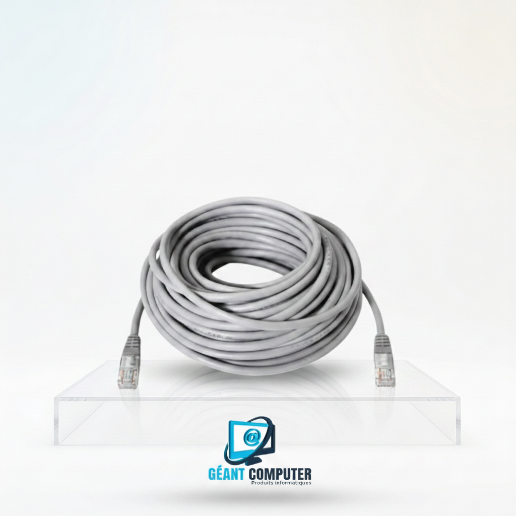 CABLE CORDON BRASSAGE 10M CAT6 (IA)