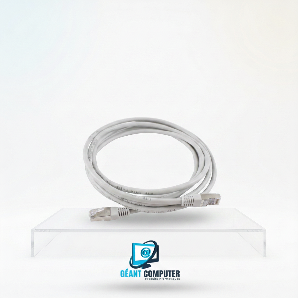 CABLE CORDON BRASSAGE 1M CAT6 GRIS