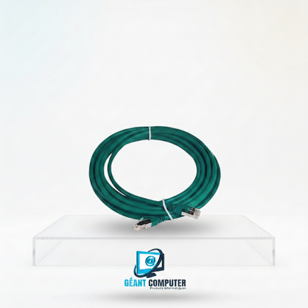CORDON RESEAU 5M CAT6 VERT (IA)