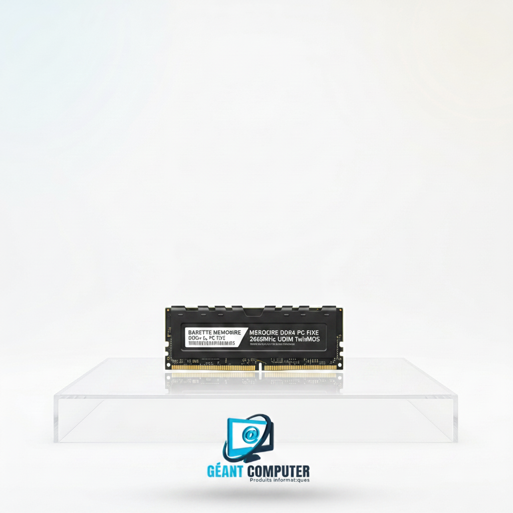 BARETTE MEMOIRE DDR4 4Go PC FIXE 2666MHz UDIMM TwinMOS (IA)