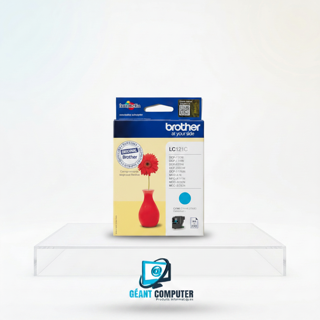 CARTOUCHE BROTHER LC121 CYAN (IA)