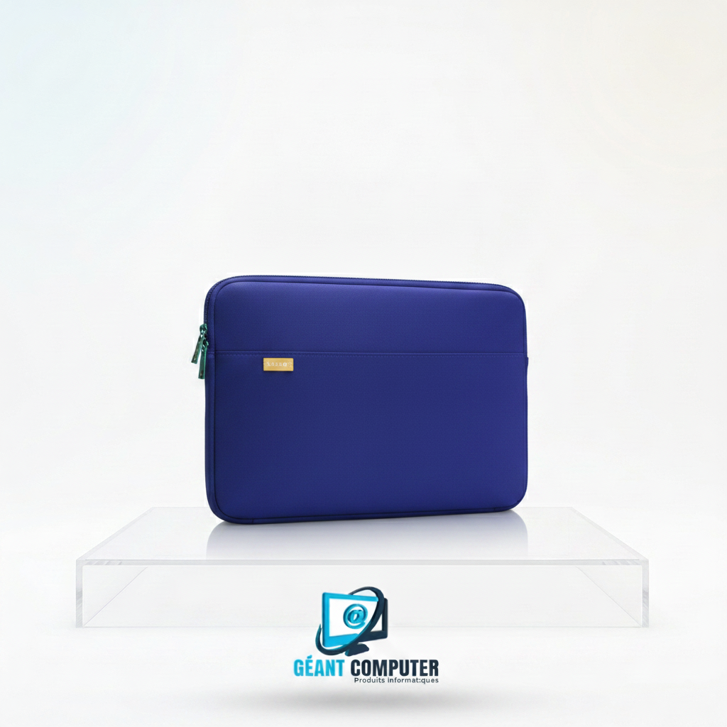 HOUSSE PC PORTABLE TISSU 14" BLEU (IA)
