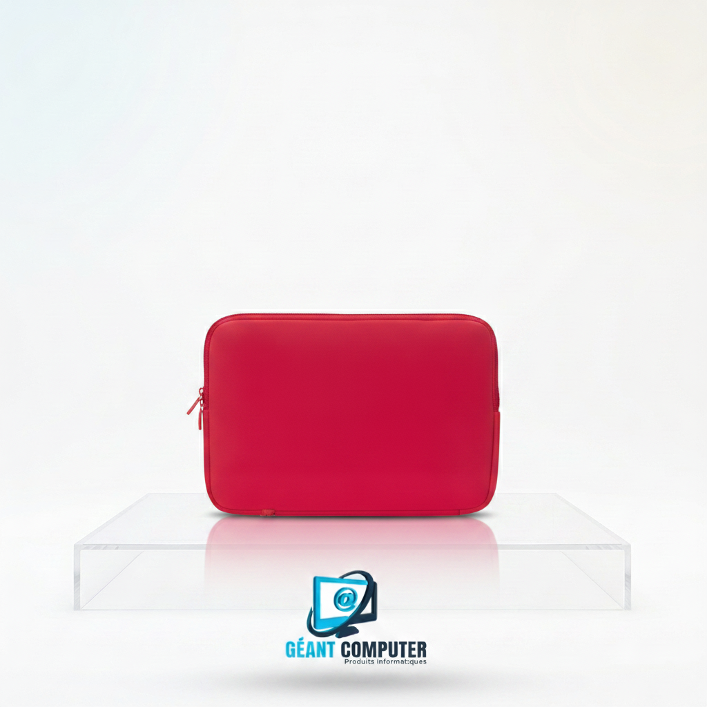 HOUSSE PC PORTABLE TISSU 14" ROUGE GRENAT (IA)