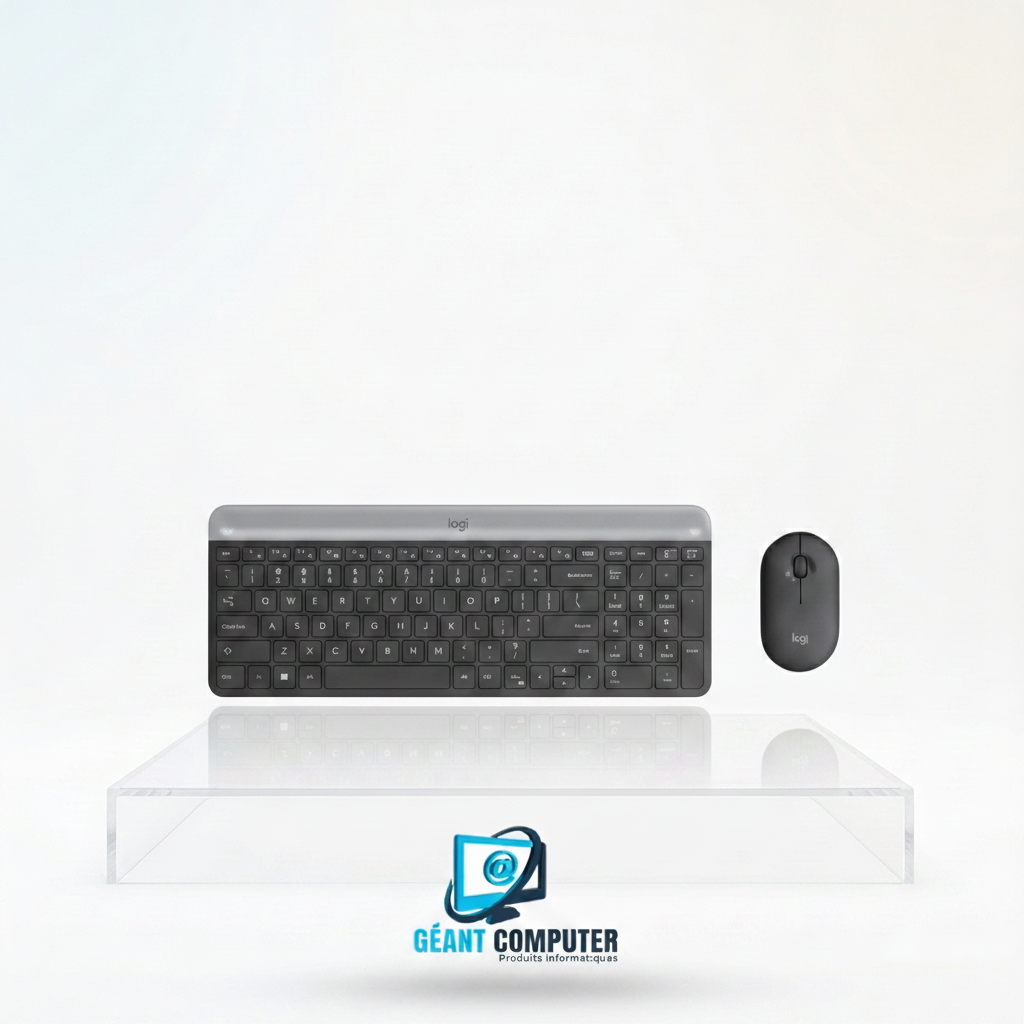 KIT CLAVIER & SOURIS LOGITECH SANS FIL MK470 Slim
