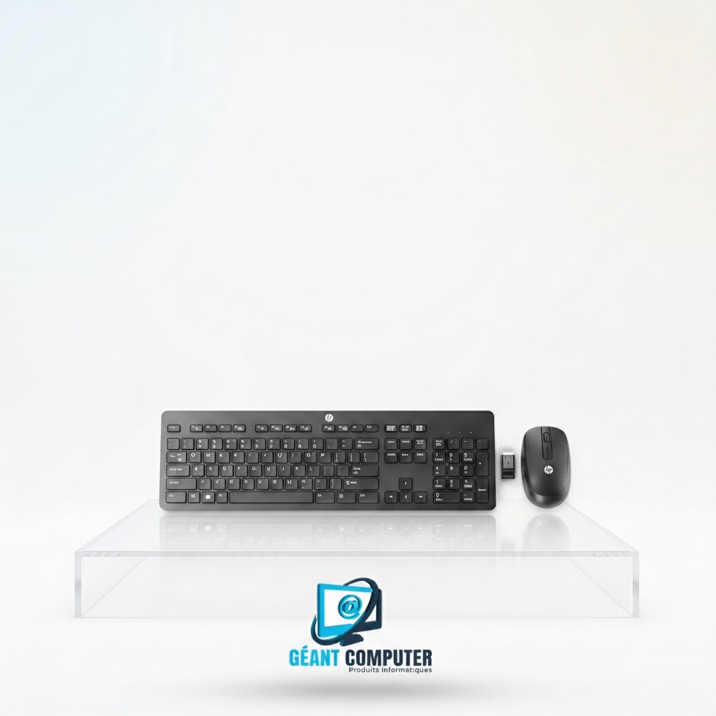 Clavier Plat AZERTY et Souris sans fil HP (T6L04AA) (IA)