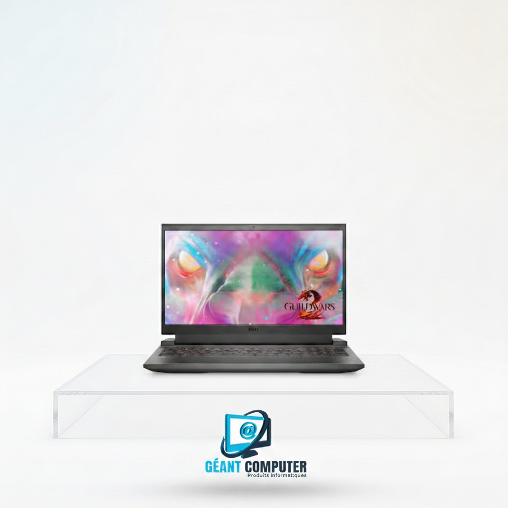 Pc Portable i7 Dell G15 5511 11800H, 16 Go de RAM, SSD 512 Go, 6Go NVIDIA GeForce RTX 3060, 15.6"  Win11 Home  Notebook Noir  (G5511-7220BLK-PDE)