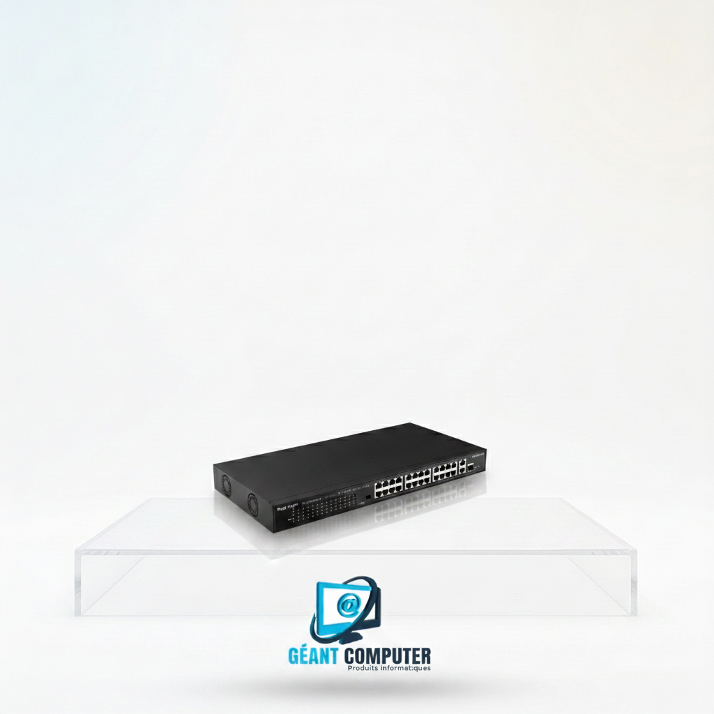 SWITCH 26 Ports Ruijie RG-ES126S-LP 24 Ports 10/100 Mbps + 2 Ports Gigabit (IA)