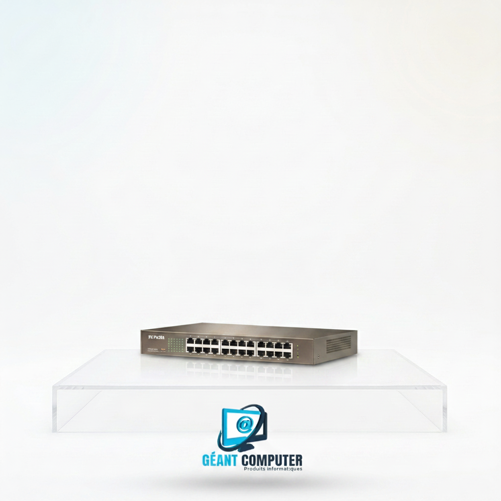 SWITCH TENDA 24 PORTS 10/100 MBPS TEF1024D RACABLE (IA)