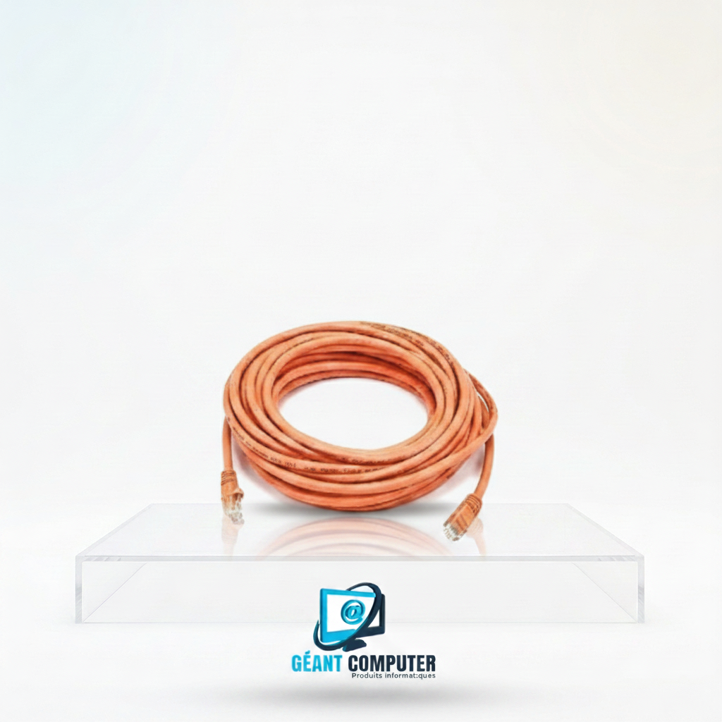 CORDON RESEAU 10M CAT6 ORANGE (IA)