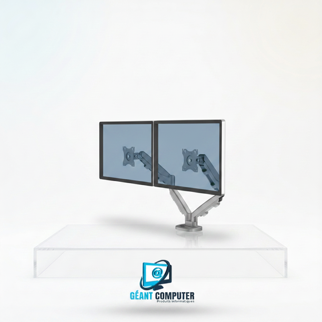Bras porte-écrans double Fellowes Eppa™ - Argent (9683301) (IA)