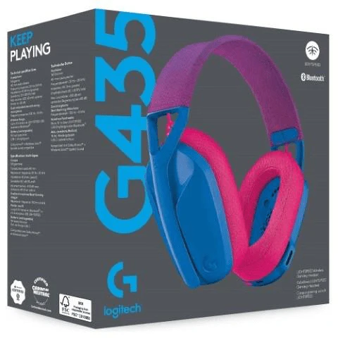 Casque Logitech G435 Gaming Sans Fil Bleu