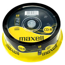CD MAXELL CD-R 700MB/80MIN/52X GE RECORDABLE