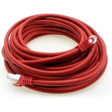 CORDON RESEAU 10M ROUGE CAT6