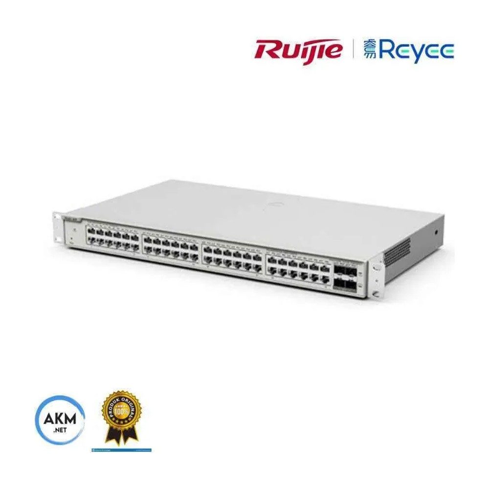 Switch Ruijie RG-NB5100-48GT4SFP 48-Port Gigabit L2 + Managed Switch 24 Ports Gigabit 4 Ports SFP Rackable — photo 2