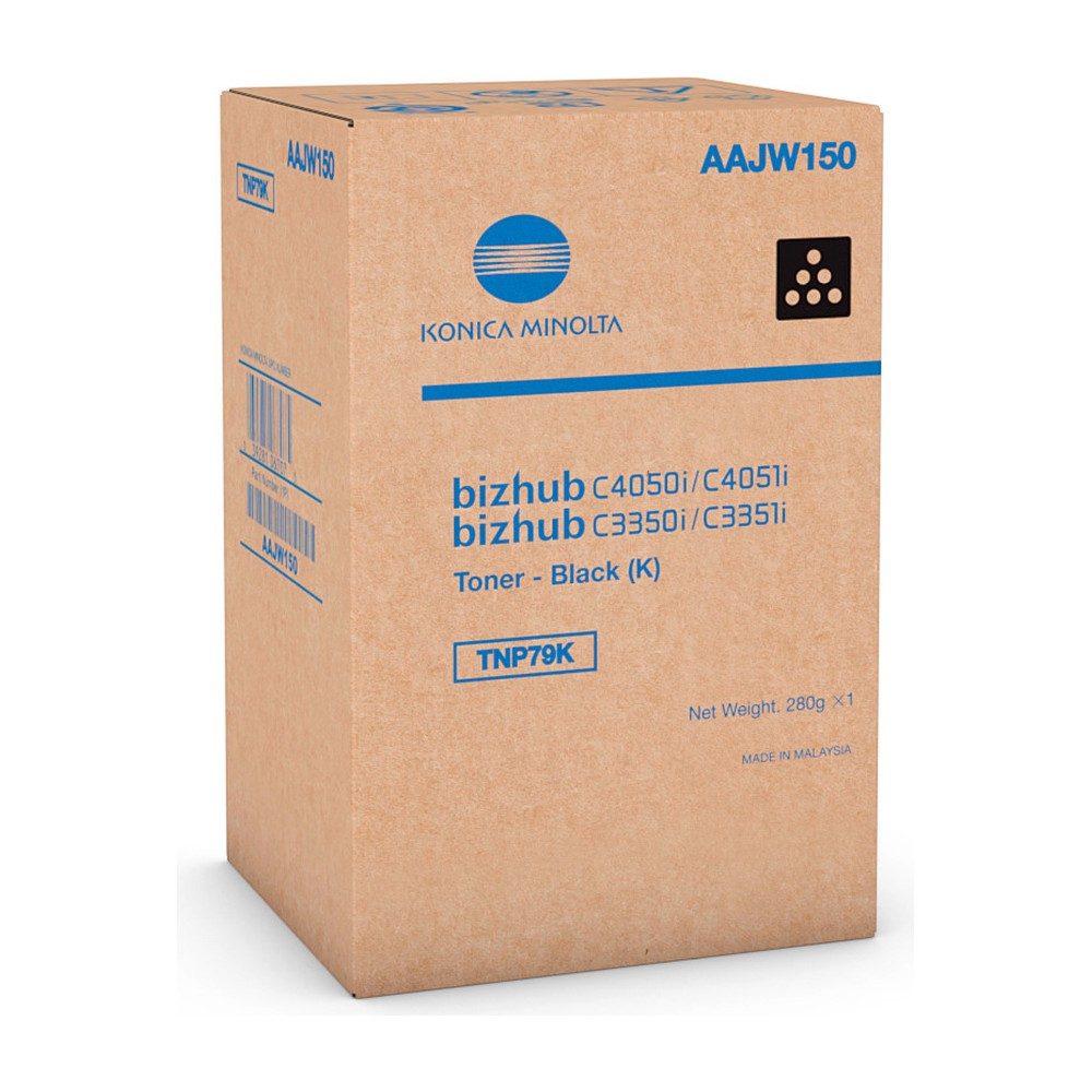 Toner Konica Minolta TNP79 Black Original pour Bizhub C3350i,C4050i,C3351i (AAJW150)