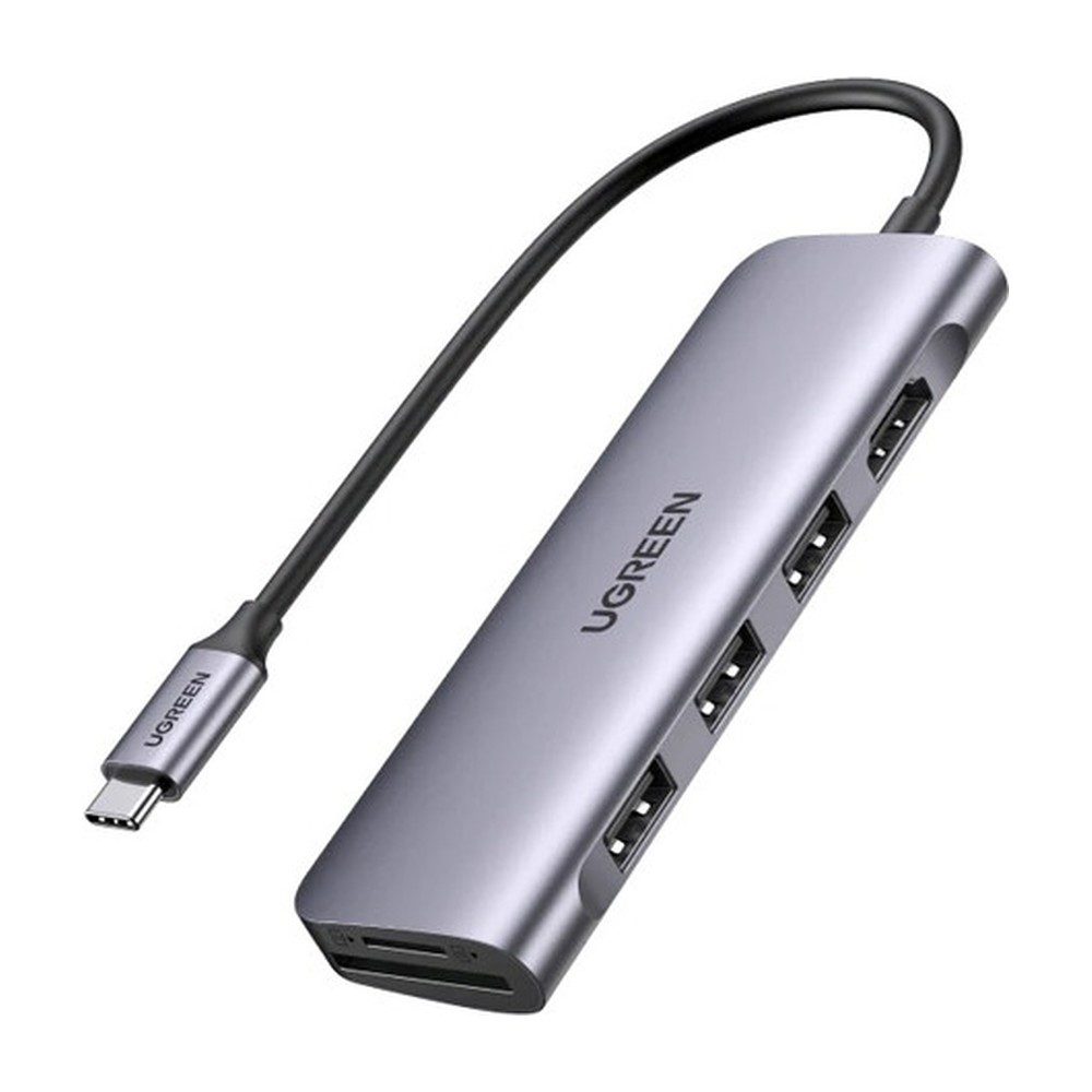 Adaptateur Type C 6 IN 1 Ugreen CM136 HDMI 4K + USB 3.0*3 + PD POWER CONVERTER