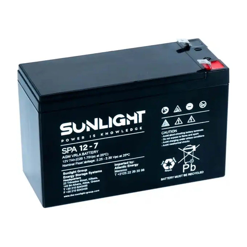 BATTERIE SUNLIGHT 12VCC-7AH