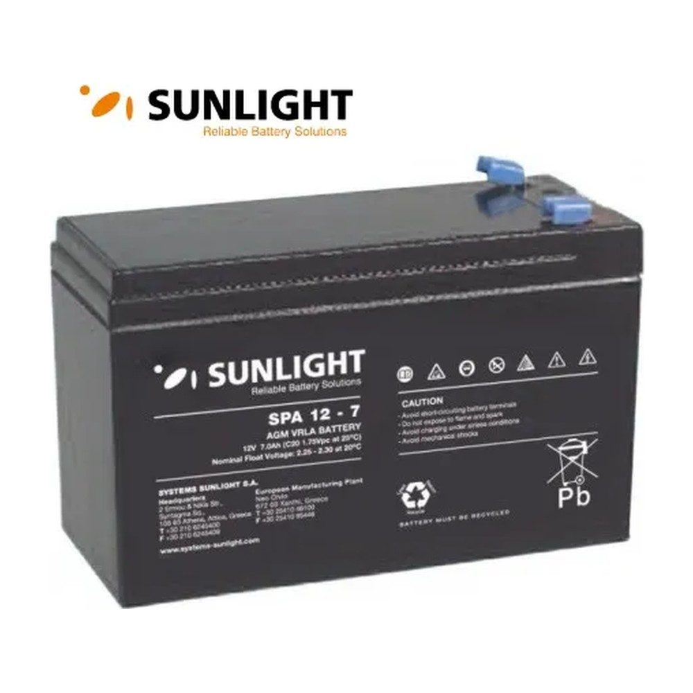 BATTERIE SUNLIGHT 12VCC-7AH — photo 2