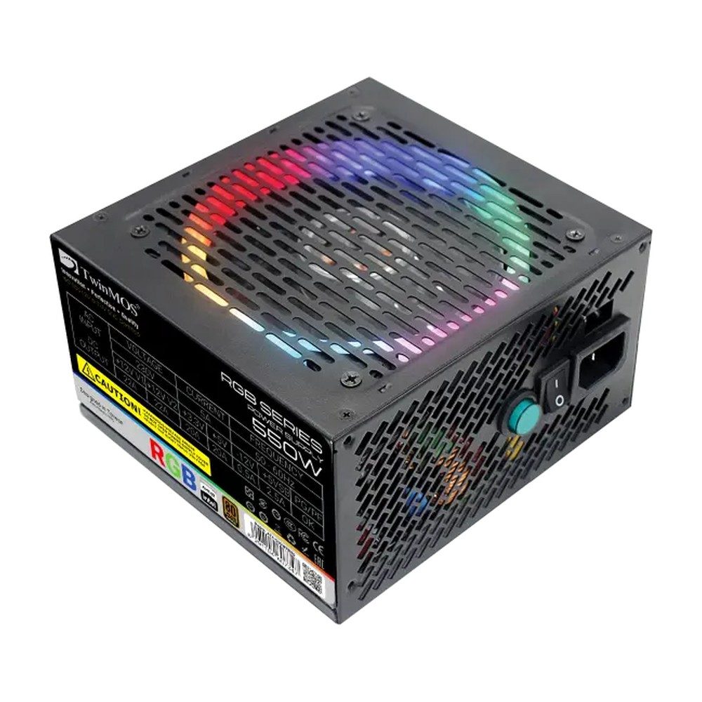 Bloc Alimentation TwinMOS SmartX RGB 80 PLUS Bronze - 550 W ATX-550WRB80
