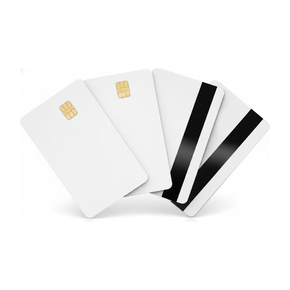 CARTE BADGE BLANCHES MAGNETIQUE AVEC PUCE