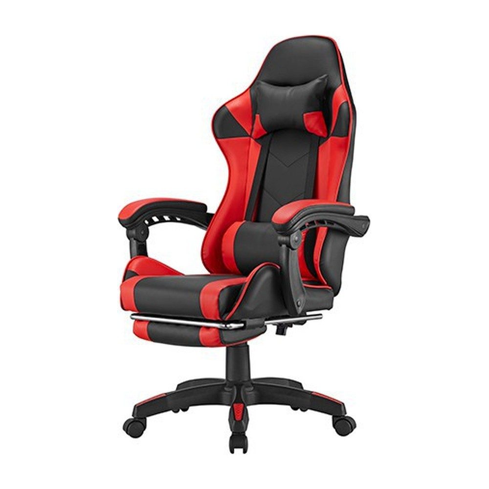 CHAISE GAMER CHAIR CH06-12 PIETEMENT NYLON SUR 5 ROULETTES ROUGE