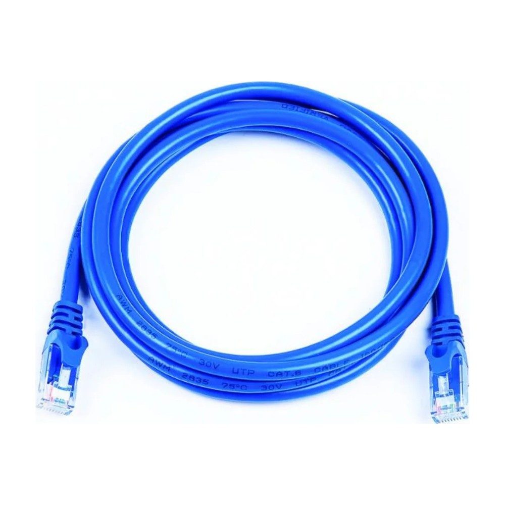 CORDON RESEAU 1M BLEU CAT6