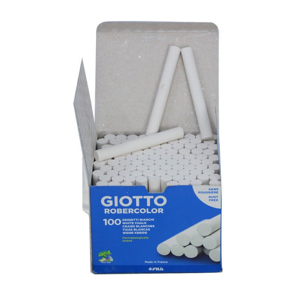 Boite 100 bâtonnets de craie - Blanche