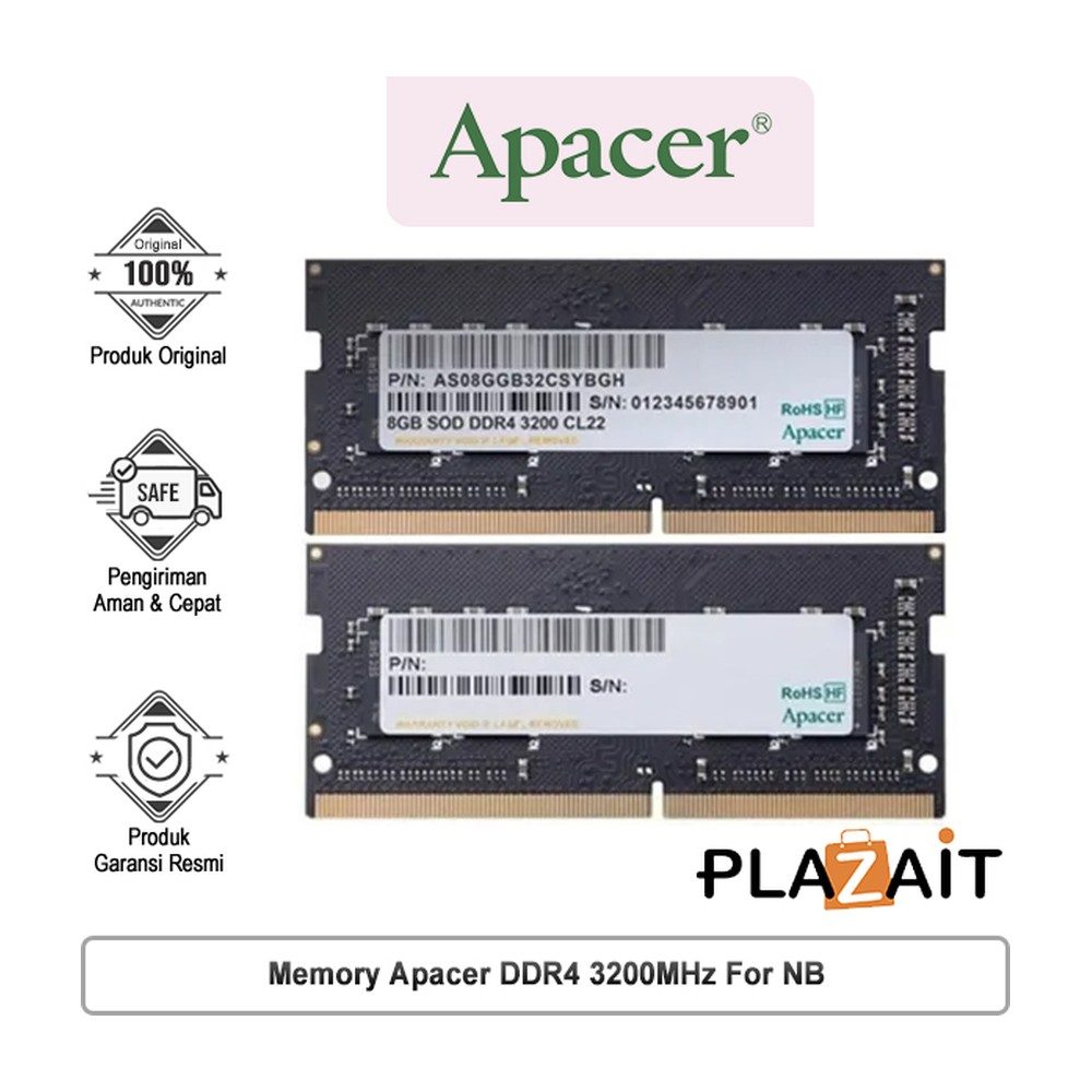 Barette Memoire Apacer DDR4 4Go 2666 Pc Portable