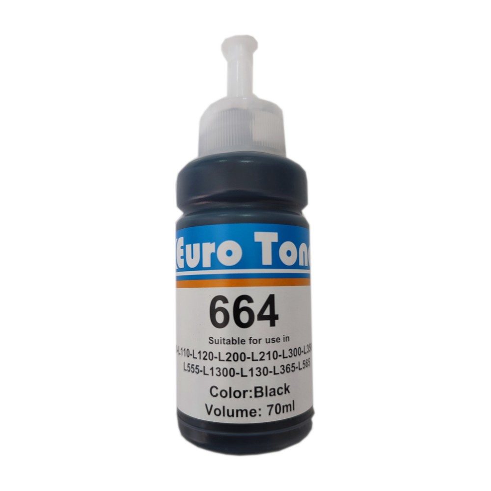 Bouteille Epson 664 Black Eurotoner