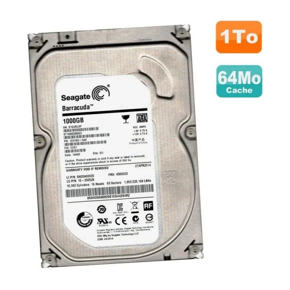 Disque Dur 1T 3.5 Sata Seagate New — photo 2