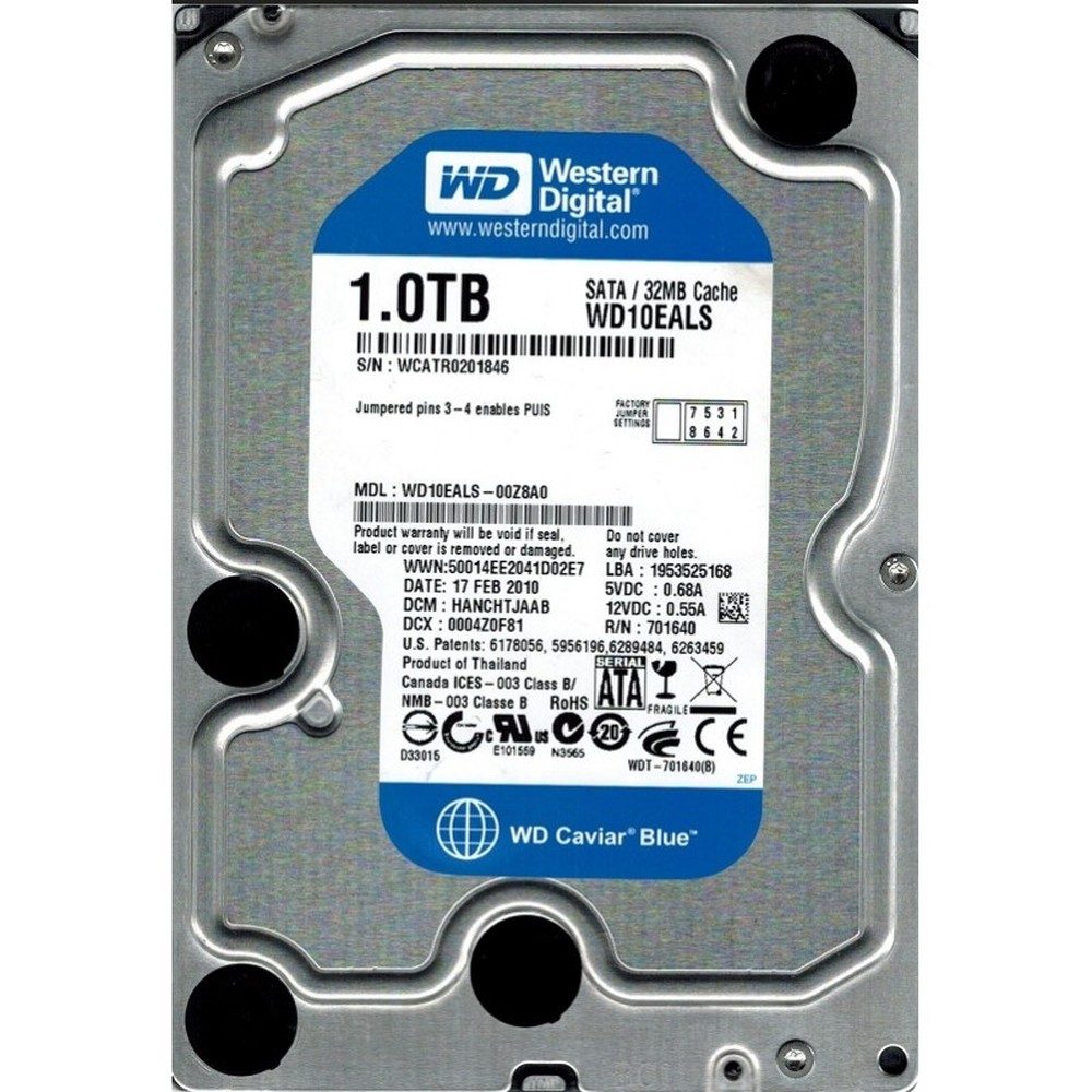 Disque Dur 1T 3.5 SATA Recycle