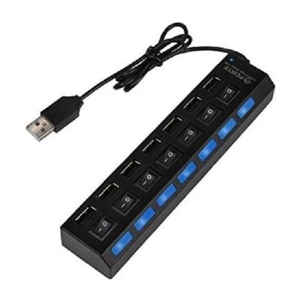 HUB USB 7 PORTS 2.0 PLASTIQUE