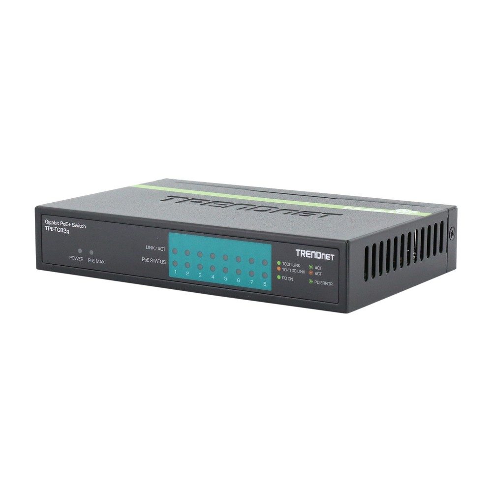 Switch TRENDnet 8-Port Gigabit PoE TPE-TG82g