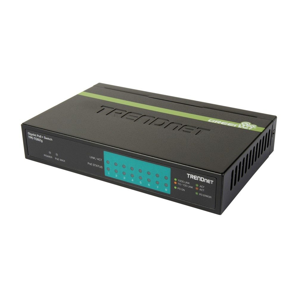 Switch TRENDnet 8-Port Gigabit PoE TPE-TG82g — photo 2